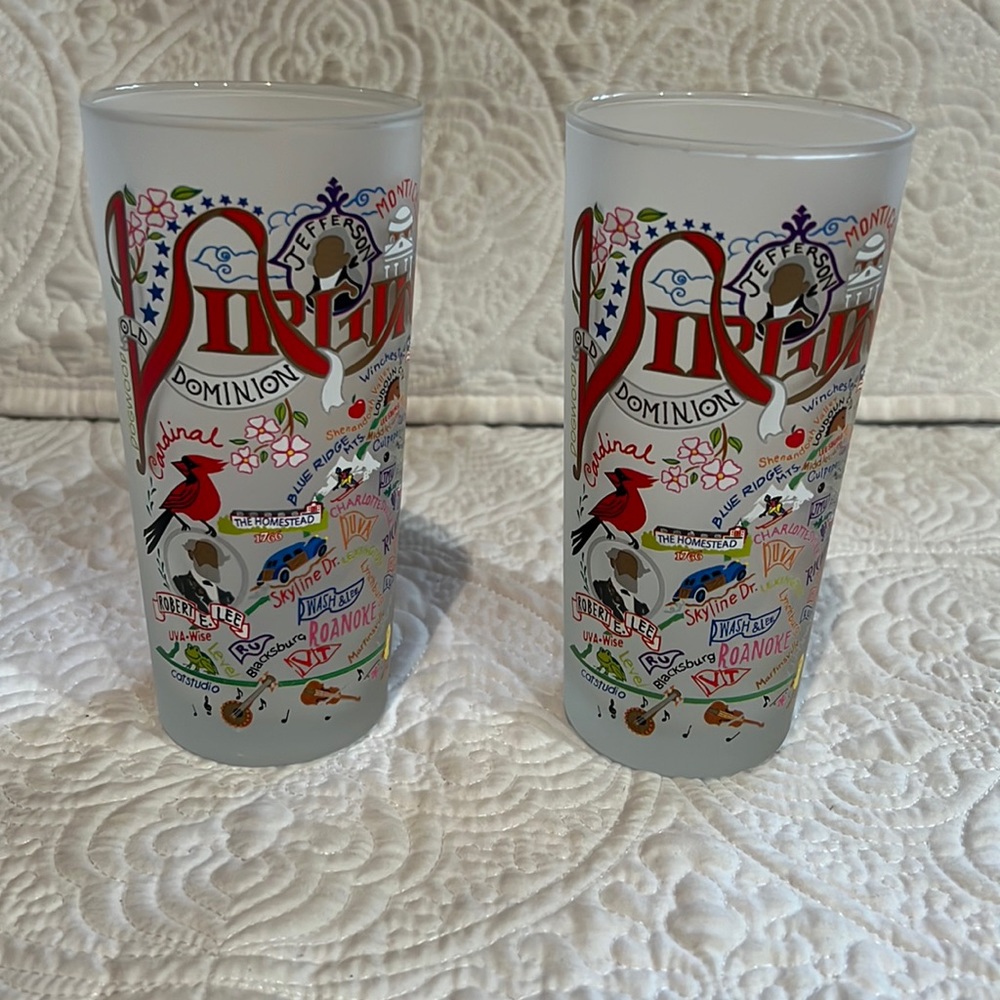 Virginia Drinking Glass, set‎ of two